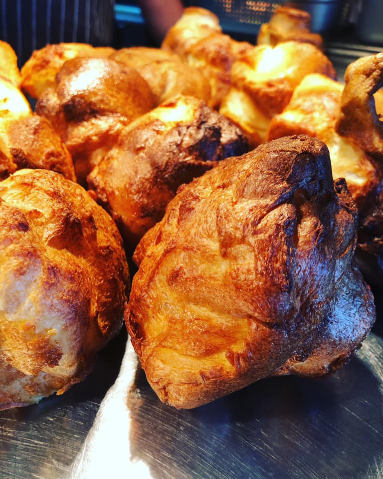 Yorkshire pudding - Sunday lunch Llansteffan, Carmarthenshire, Wales